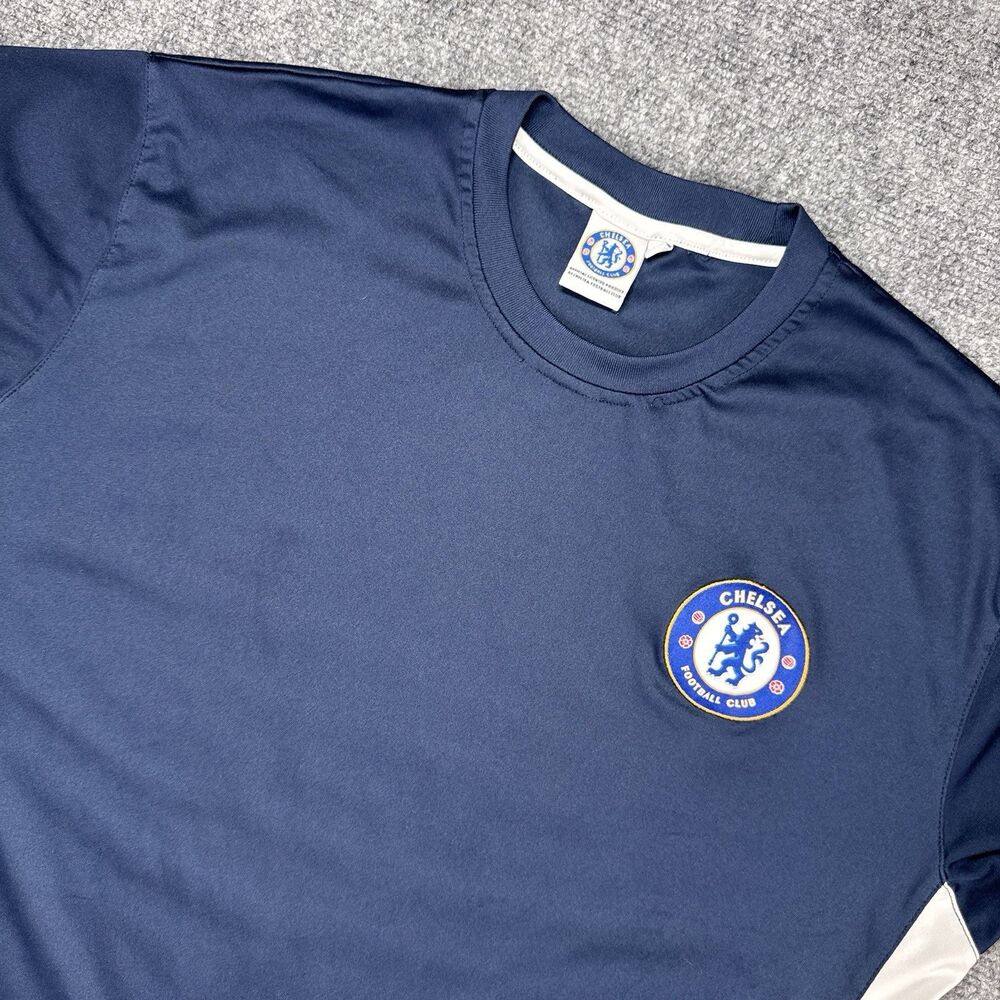 VIntage Chelsea Football Club Soccer Offical Blue Shirt - Large